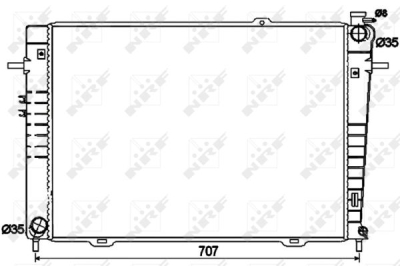 Radiator, racire motor NRF 53497