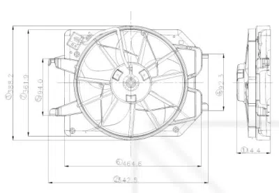 Ventilator, radiator NRF 47021