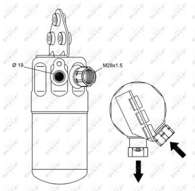uscator, aer conditionat NRF 33236