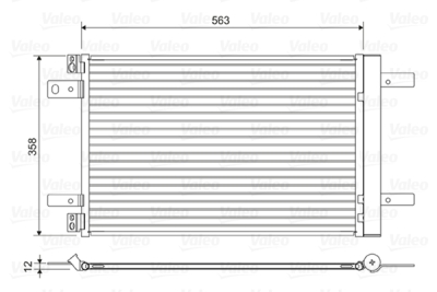 Condensator, climatizare VALEO 822550
