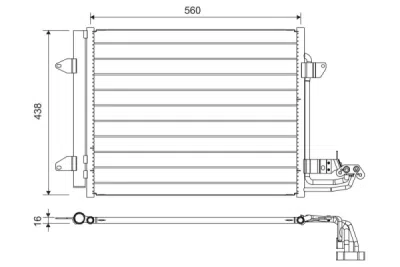 Condensator, climatizare VALEO 817806