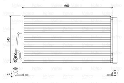 Condensator, climatizare VALEO 814409