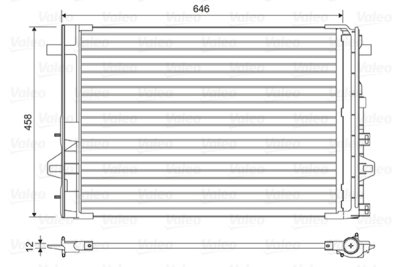 Condensator, climatizare VALEO 814035