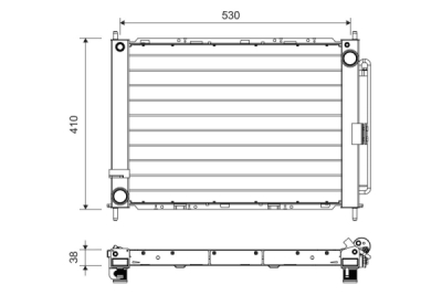 Condensator, climatizare VALEO 822709
