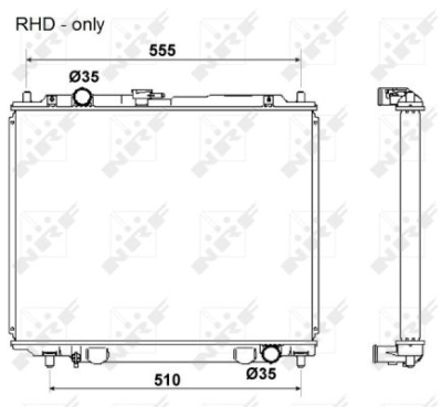Radiator, racire motor NRF 53666