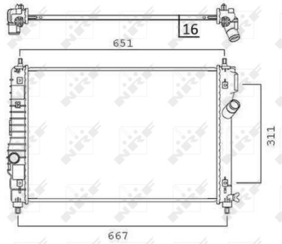 Radiator, racire motor NRF 58505