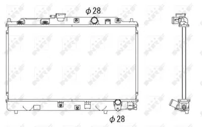 Radiator, racire motor NRF 53286