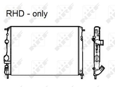 Radiator, racire motor NRF 58326