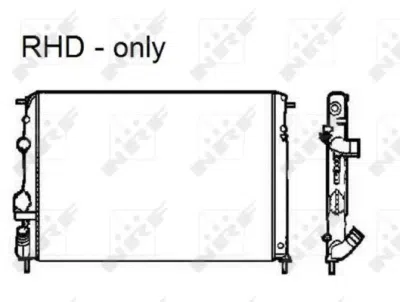 Radiator, racire motor NRF 58326