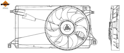 Ventilator, radiator NRF 470112