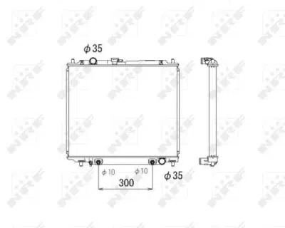 Radiator, racire motor NRF 53810