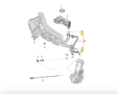 Teava umplere ulei ORIGINAL VW GROUP 8Z0115302R