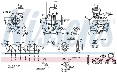 Compresor, sistem de supraalimentare NISSENS 93079