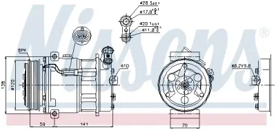 Compresor, climatizare NISSENS 89124