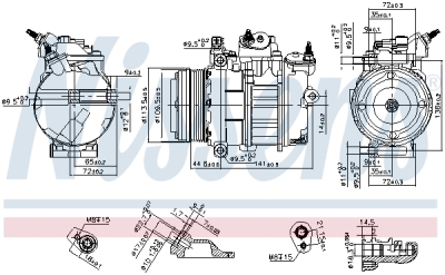 Compresor, climatizare NISSENS 890419