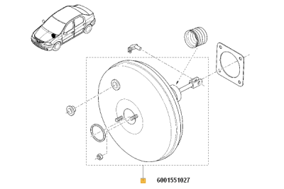 Servofrana (tulumba) ORIGINAL RENAULT 6001551027