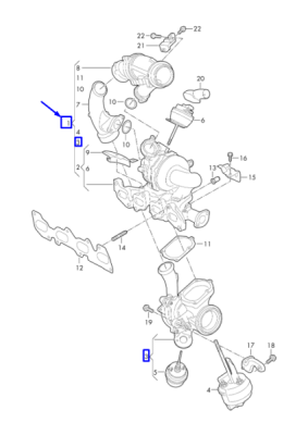 Turbocompresor [refabricat, cu set montare] BR Turbo 10009880313RSM