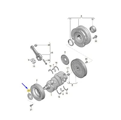 Ring Gear, crankshaft ORIGINAL VW GROUP WHT003351
