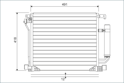 Condensator, climatizare VALEO 822587
