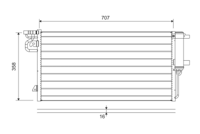 Condensator, climatizare VALEO 822690