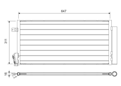 Condensator, climatizare VALEO 814377