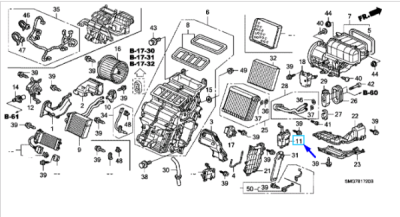 Mod ansamblu motor ORIGINAL HONDA 79140SMGE42