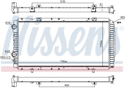 Radiator, racire motor NISSENS 61390
