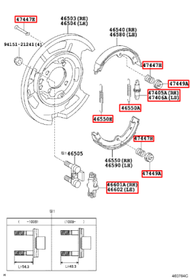 Set accesorii frana de mana [fara saboti] ORIGINAL TOYOTA/LEXUS SetAccesoriiSaboti/LEXUS IS220d