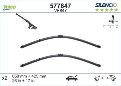 Lamela stergator VALEO 577847