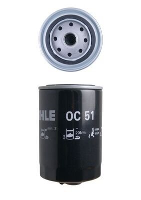 Filtru ulei MAHLE OC 51