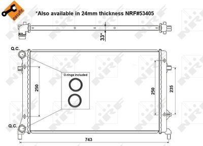 Radiator, racire motor NRF 56153