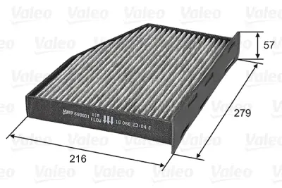 Filtru aer habitaclu / polen VALEO 698801