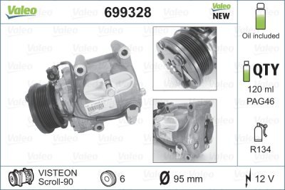 Compresor, climatizare VALEO 699328