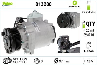 Compresor, climatizare VALEO 813280