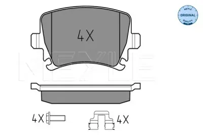 Set placute frana MEYLE 025 239 1417