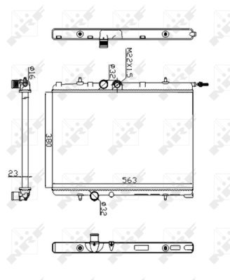 Radiator, racire motor NRF 509524A