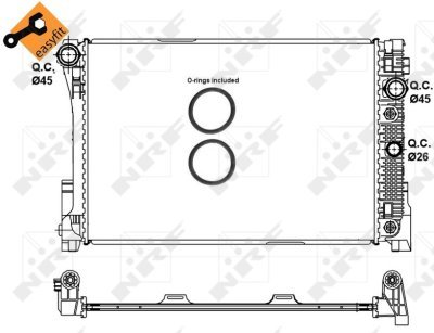 Radiator, racire motor NRF 58335
