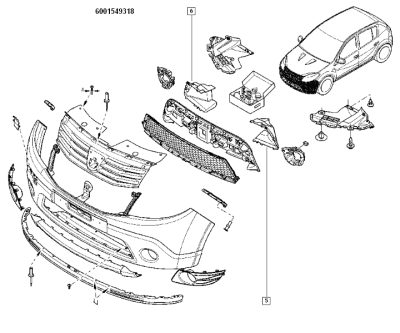 Convergent dreapta K4 K7I ORIGINAL RENAULT 6001549318