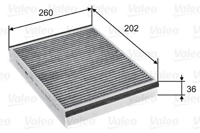 Filtru aer habitaclu / polen VALEO 715757
