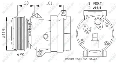 Compresor, climatizare NRF 32102