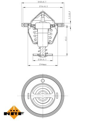 Termostat, lichid racire NRF 725107