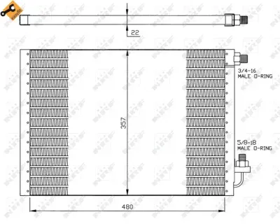Condensator, climatizare NRF 35956