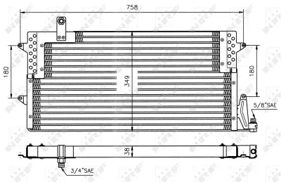 Condensator, climatizare NRF 35534