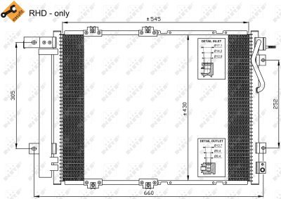 Condensator, climatizare NRF 35519