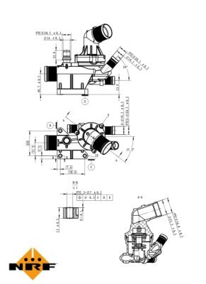 Termostat, lichid racire NRF 725019
