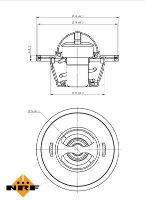 Termostat, lichid racire NRF 725135