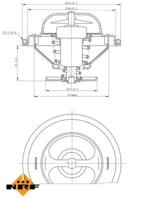 Termostat, lichid racire NRF 725072