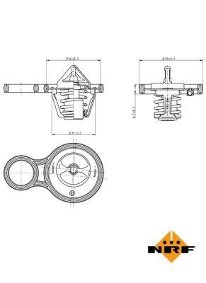 Termostat, lichid racire NRF 725094