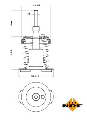 Termostat, lichid racire NRF 725093