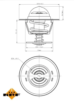 Termostat, lichid racire NRF 725213